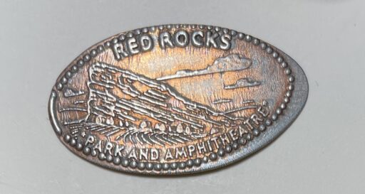 Red Rocks US Penny Charm